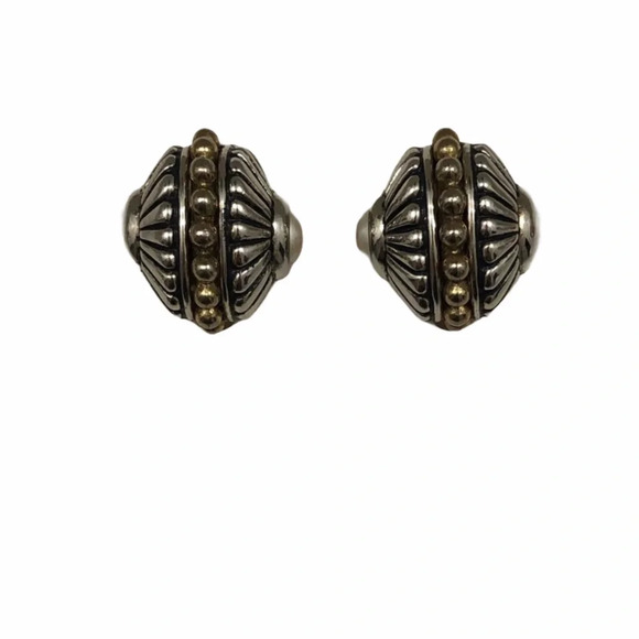 Vintage Shell Silver Earring - Picture 1 of 7